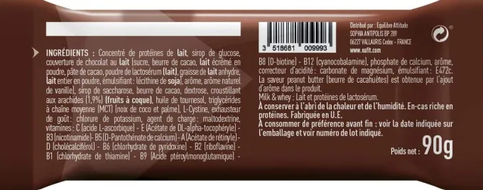 La Barre Gainer Peanut Butter x 16 barres