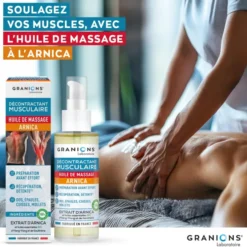 Le Décontractant Musculaire Huile de massage arnica