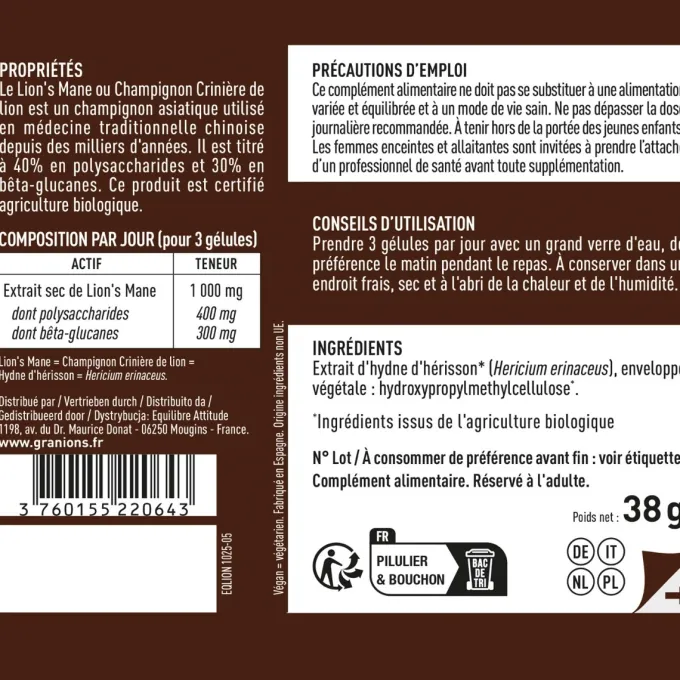 Lion’s Mane BIO 1000 mg