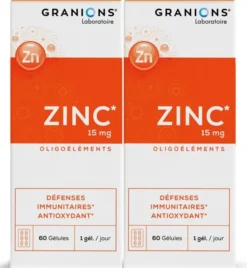 Lot de 2 – Zinc 60 gélules