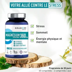 Magnésium bisglycinate 360 mg - 60 comprimés