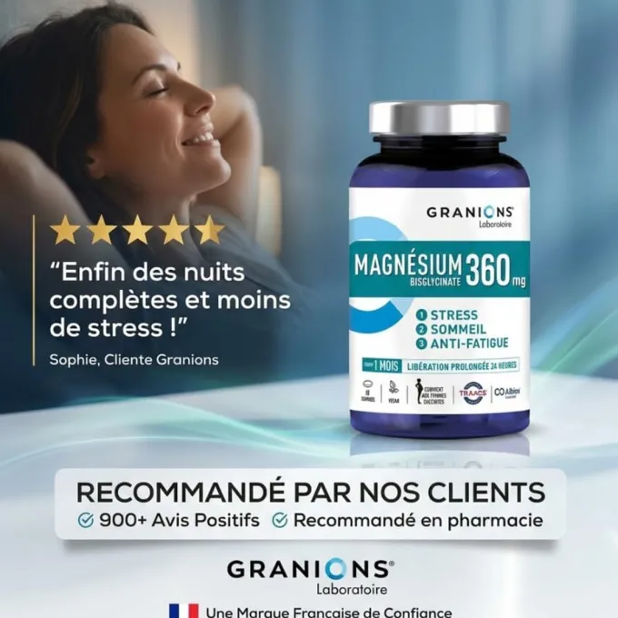 Magnésium bisglycinate 360 mg - 60 comprimés