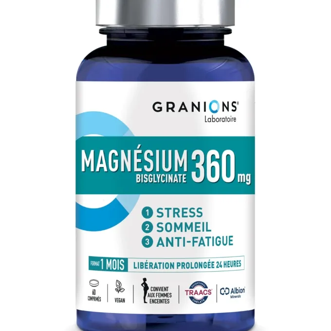 Magnésium bisglycinate 360 mg - 60 comprimés