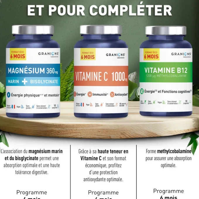 Magnésium bisglycinate 360 mg - Format 3 mois