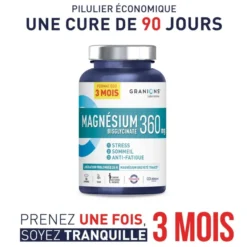 Magnésium bisglycinate 360 mg - Format 3 mois