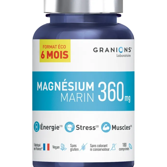 Magnésium Marin format éco 6 mois