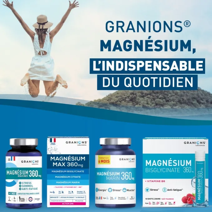 Magnésium Shot Bisglycinate 360 mg