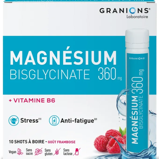 Magnésium Shot Bisglycinate 360 mg
