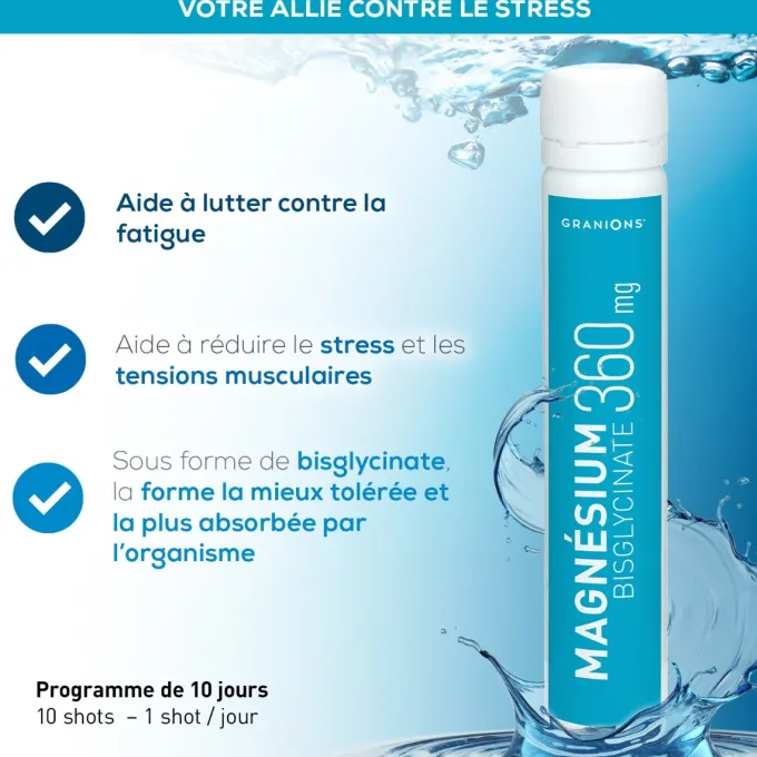 Magnésium Shot Bisglycinate 360 mg