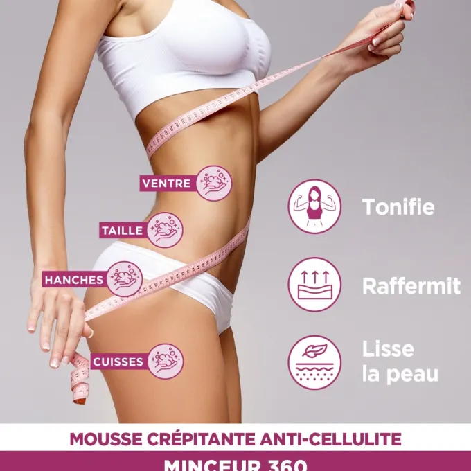 Mousse Crépitante Anti-Cellulite Minceur 360