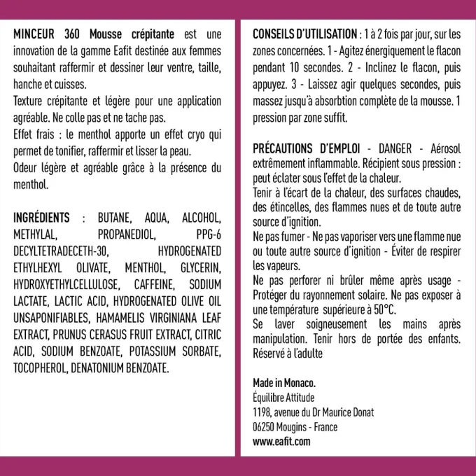 Mousse Crépitante Anti-Cellulite Minceur 360
