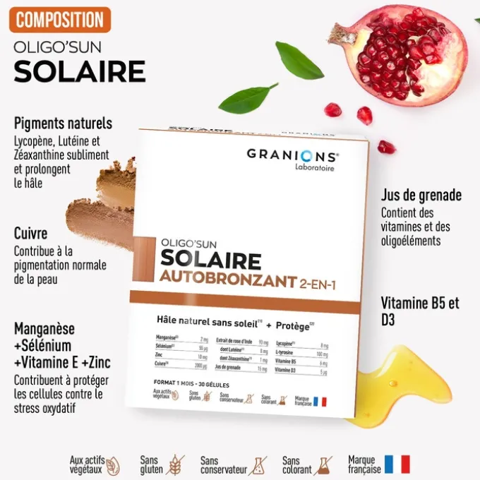 Oligo'Sun - Autobronzant 2-en-1 - Format 1 mois