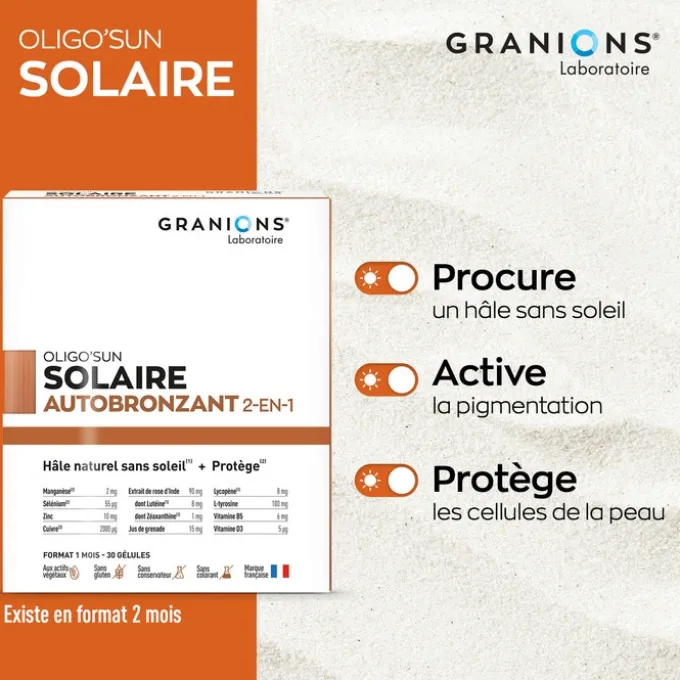 Oligo'Sun - Autobronzant 2-en-1 - 2 mois
