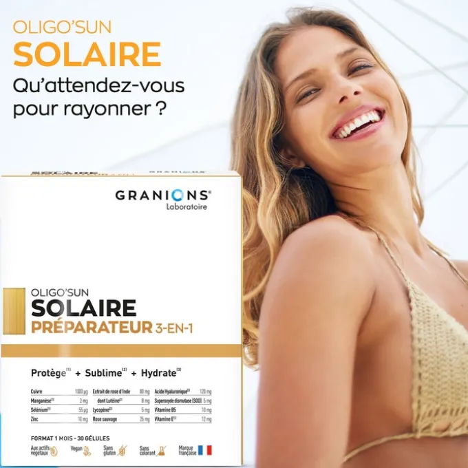 Oligo'Sun - Préparateur Solaire 3-en-1 - Format 2 mois
