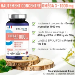 Oméga 3 Epax® 1000 mg 60 capsules