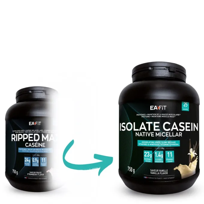 Packs Sèche et Définition Musculaire isolate vanille