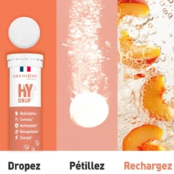 Pastille hydratation Électrolytes HYDROP - Pêche