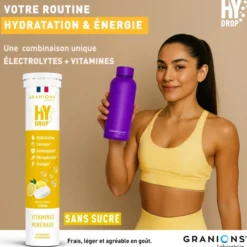 Pastille hydratation Électrolytes HYDROP - Citron