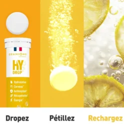 Pastille hydratation Électrolytes HYDROP - Citron