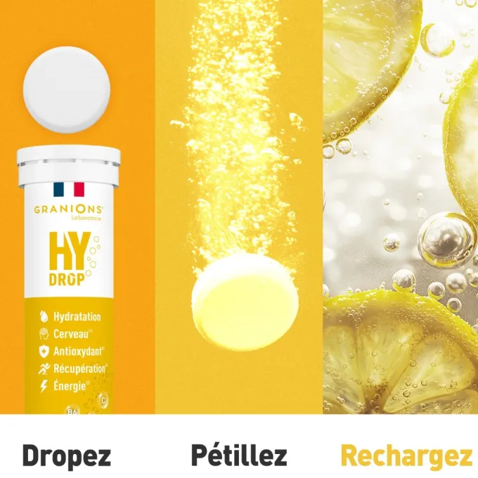Pastille hydratation Électrolytes HYDROP - Citron