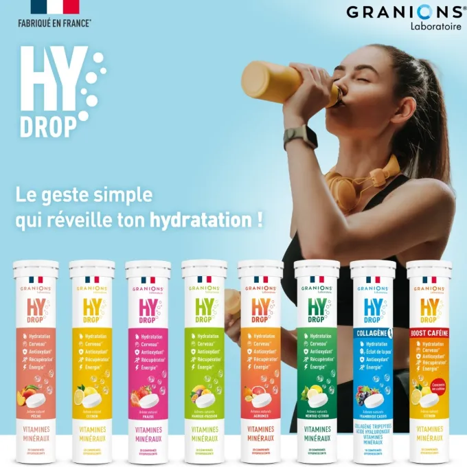 Pastille hydratation Électrolytes HYDROP - Citron