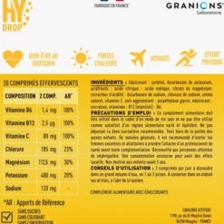 Pastille hydratation Électrolytes HYDROP - Citron