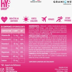 Pastille hydratation Électrolytes HYDROP - Fraise