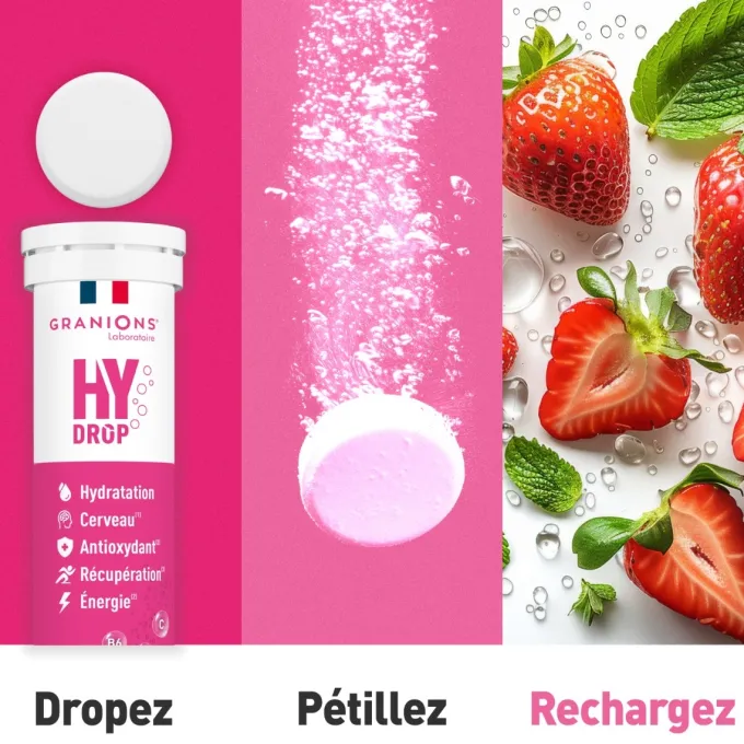 Pastille hydratation Électrolytes HYDROP - Fraise