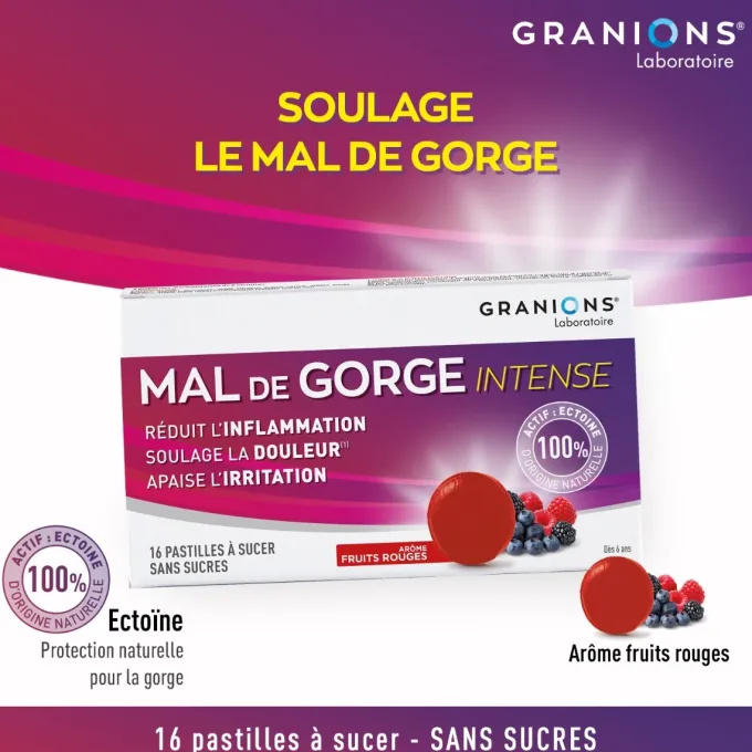 Pastilles Mal de Gorge Intense