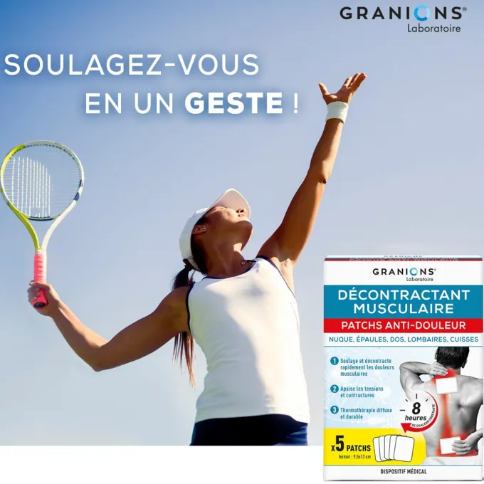 Patchs Anti-Douleur Thermothérapie - Décontractant musculaire