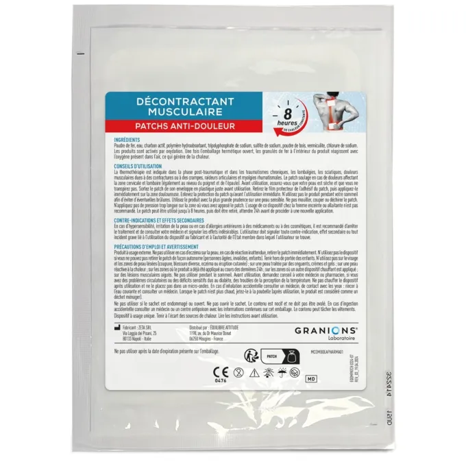 Patchs Anti-Douleur Thermothérapie - Décontractant musculaire