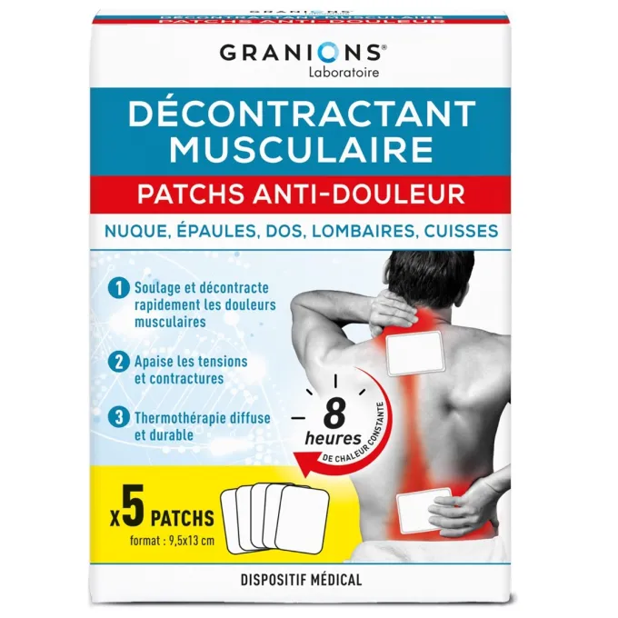 Patchs Anti-Douleur Thermothérapie - Décontractant musculaire