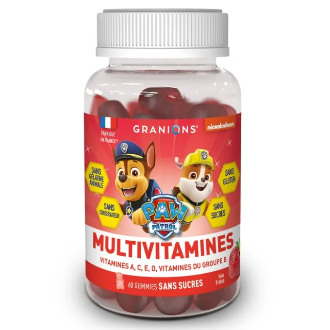 Pat Patrouille - Gummies Multivitamines - 60 Gummies - Fraise