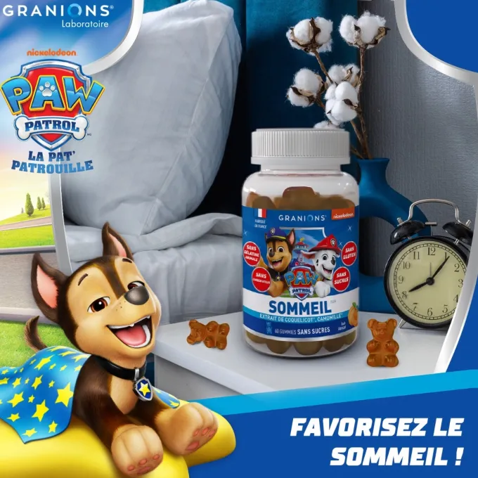 Pat Patrouille - Gummies Sommeil - 60 Gummies - Abricot
