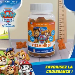 Pat Patrouille - Gummies Vitamine D3 - 60 Gummies - Orange