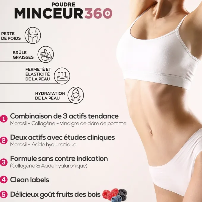 Poudre Minceur 360 - Goût Fruit des bois