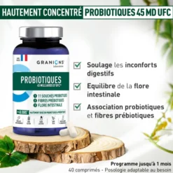 Probiotiques et Prébiotiques - 40 gélules gastro-résistantes