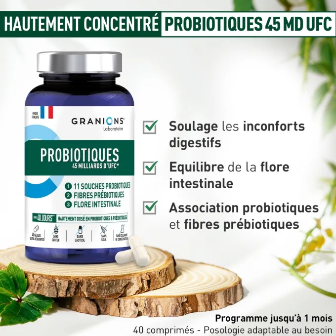 Probiotiques et Prébiotiques - 40 gélules gastro-résistantes