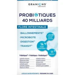Probiotiques Flore Intestinale - 40 gélules