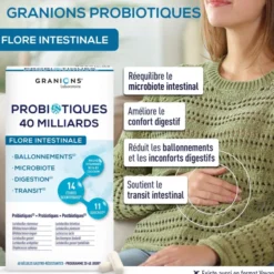 Probiotiques Flore Intestinale - 40 gélules