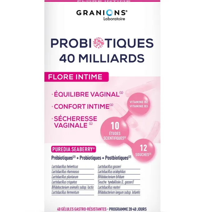 Probiotiques Flore Intime - 40 gélules