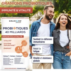Probiotiques Immunité & Vitalité - 40 gélules