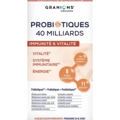 Probiotiques Immunité & Vitalité - 40 gélules