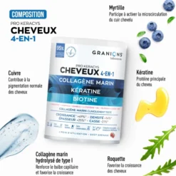 Pro Keracys - Collagène cheveux 4-EN-1 Poudre