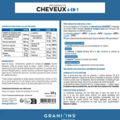 Pro Keracys - Collagène cheveux 4-EN-1 Poudre