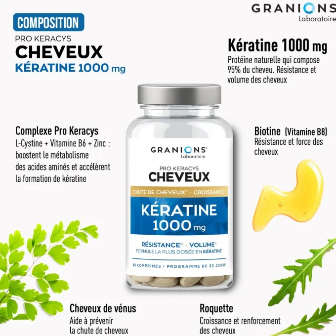 Pro Keracys Kératine - 1000mg