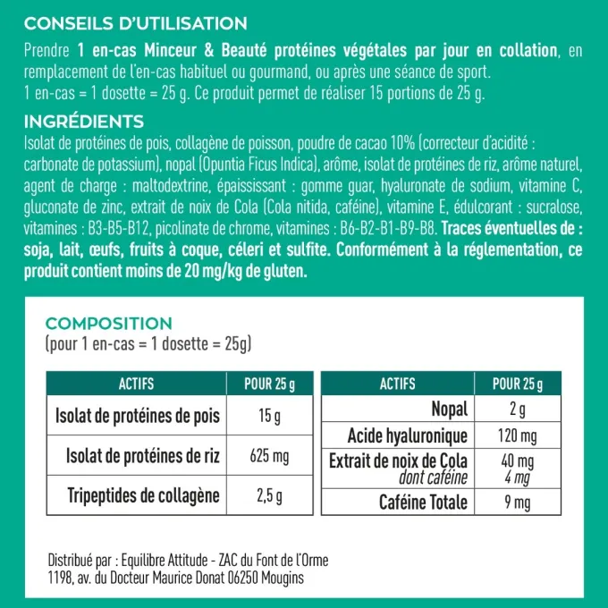 Protéine Végétale Minceur Beauté 375g
