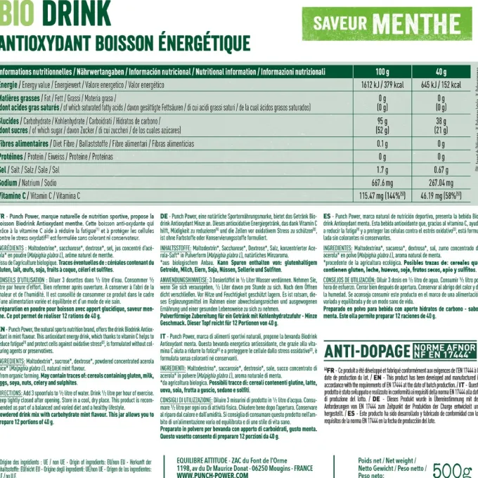 Punch Power Biodrink Antioxydant