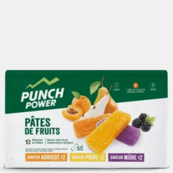 Punch Power Pâtes de Fruits Energétiques - Lot de 12 x 6 - Saveur Multifruits
