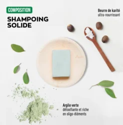 Shampoing Solide Certifié Bio - Purifiant - 80 g